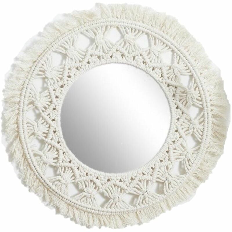 Miroir rond bohème