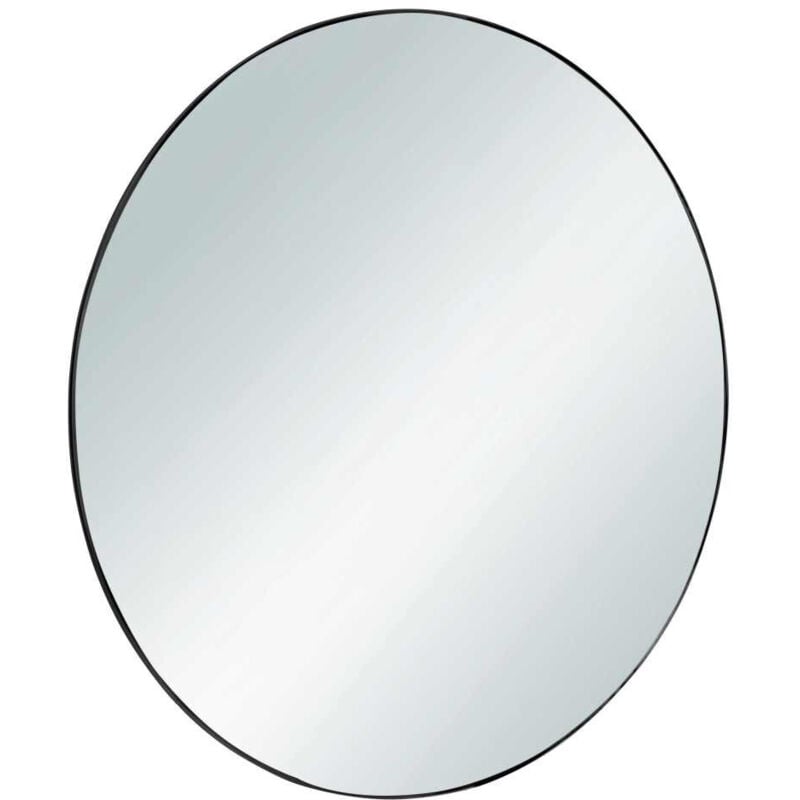 Boite A Design - Miroir déco design, Miroir rond design cadre métal esra Noir en Metal