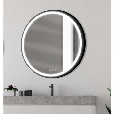 Miroir rond convexe 50cm int et 64cm ext