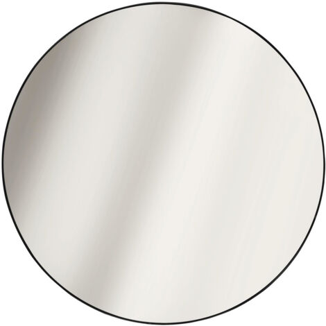 MIROIR ROND Navira CADRE EN MÉTAL NOIR 55 cm
