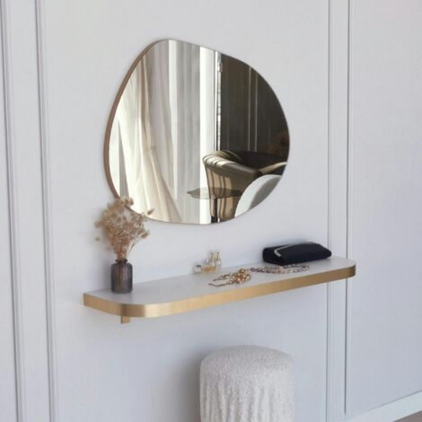 Miroir rond organique 75 cm - entrée, salle de bains CODY
