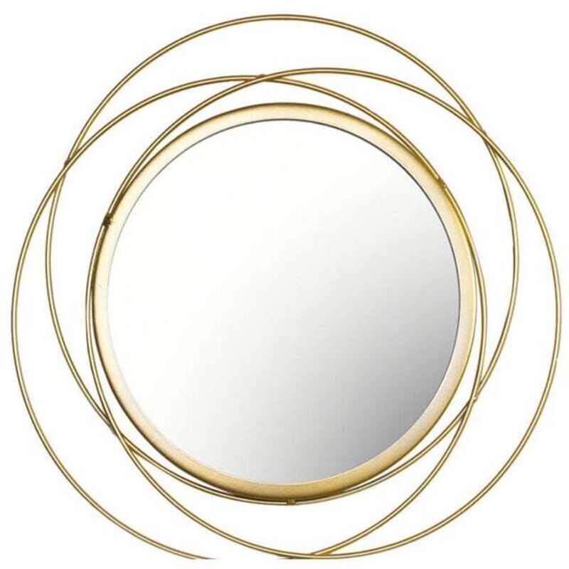 Miroir Rond pour Decoration Murale dans Maison, Salon Et Miroir Doré pour Décoration C