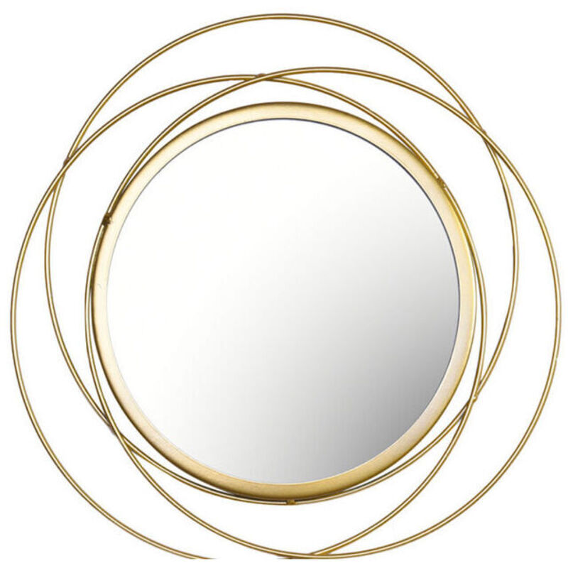 Miroir Rond pour Decoration Murale dans Maison, Salon Et Miroir Doré pour Décoration C