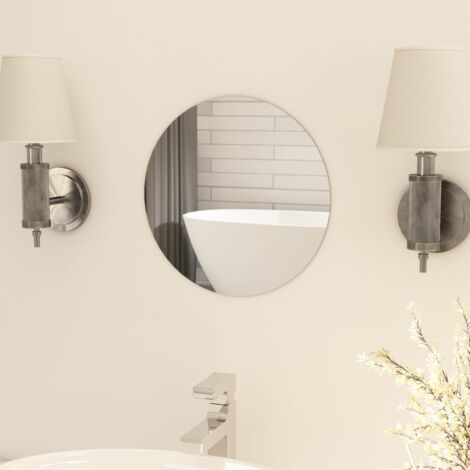 Miroir rond sans cadre 30 cm Verre CFW81850