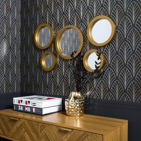 Miroir Rond X5 Dore