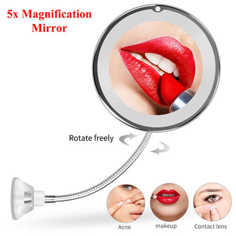 miroir rotatif miroir led miroir grossissant lumineux mirroir led miroir lumineux maquillage makeup mirror miroire miroir maquillage led flexible mirror light miroir led maquillage miroir rotatif led