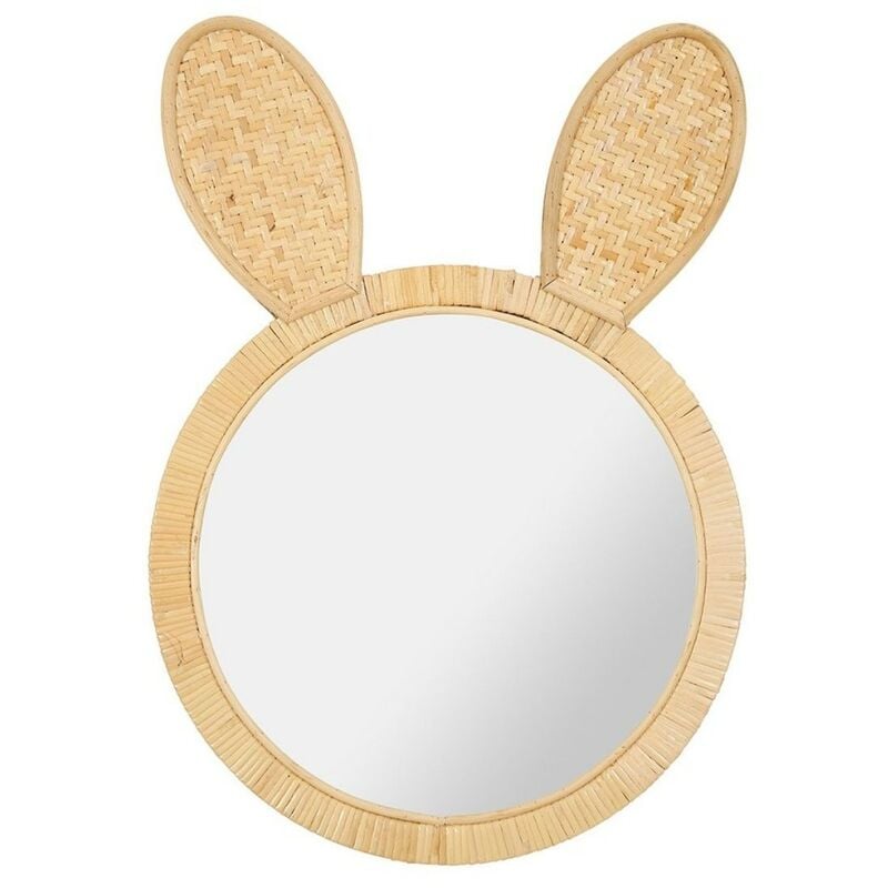 Ostaria - Miroir rotin lapin