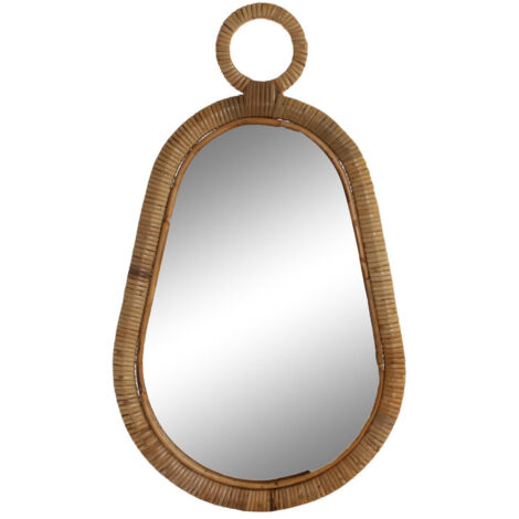 Miroir Rotin Miroir 39X2X68 Naturel Marron