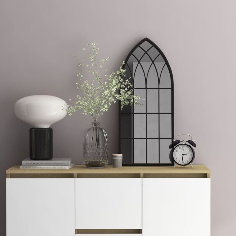 Vidaxl - Miroir Noir 70x30 cm Fer pour utilisation à l'intérieur