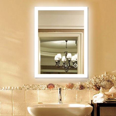 Miroir d'angle L.35 x H.80 sans éclairage - DECOTEC Réf. 1145171