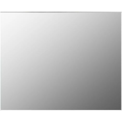 Miroir sans cadre 100x60 cm Verre - Argent