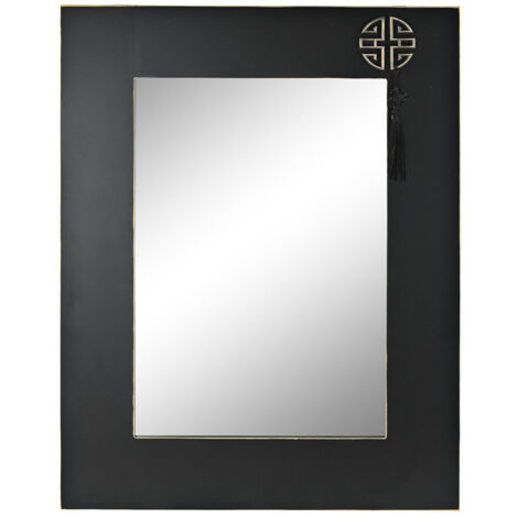 Miroir Sapin Mdf 70X4X90 Oriental Noir