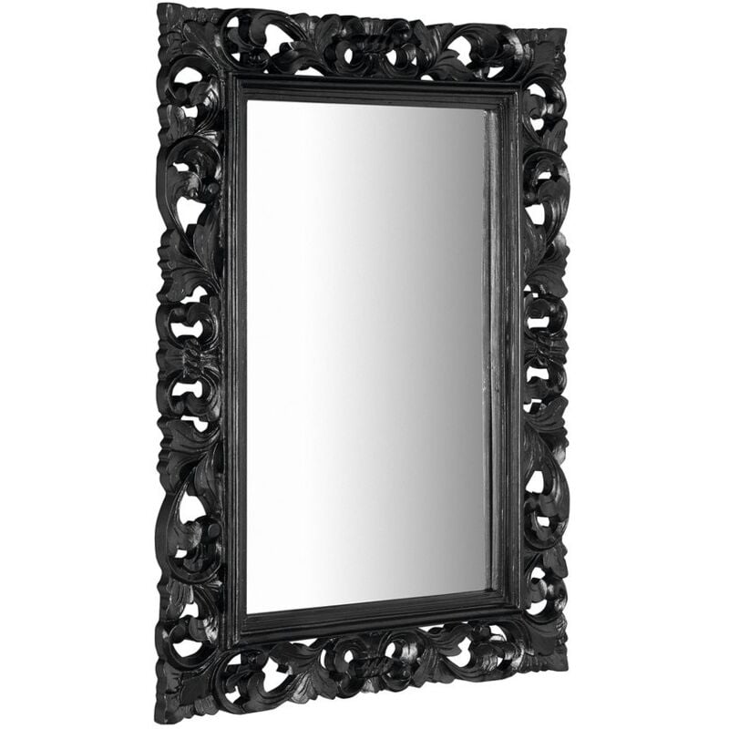 Sapho - Miroir scule avec cadre, 70x100cm, noir