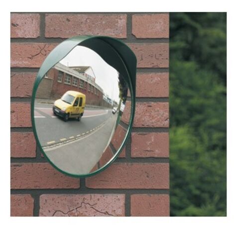 Miroir Sécurité D40 Vert Visibilité 5m, Anti-pluie - Mottez