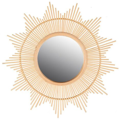 Miroir soleil bambou D60