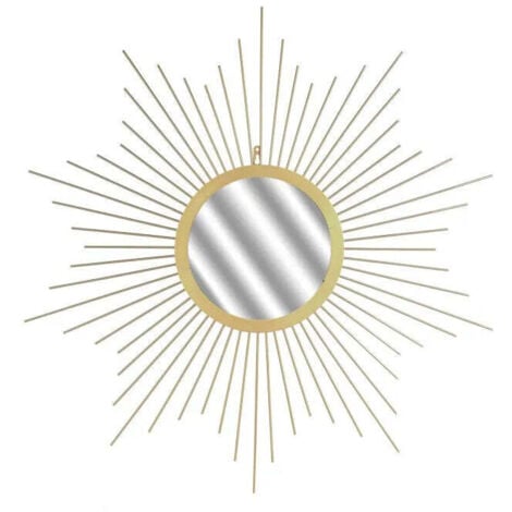 THE HOME DECO FACTORY Miroir Soleil Dore 66cm