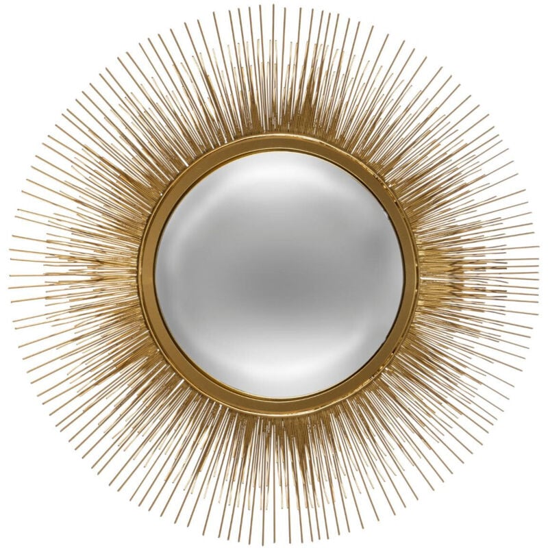 Miroir Soleil métal doré D58cm - Atmosphera créateur d'intérieur