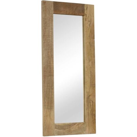 Miroir Style baroque - Miroir mural Bois massif de manguier 50 x 110 cm BV587964 - BonneVie