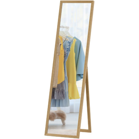 Miroir sur pied , 40 cm x 150 cm, naturel