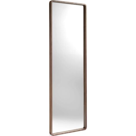 Miroir sur pied bois - Marron