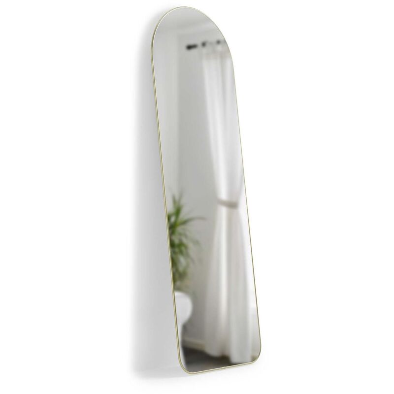 Umbra - Miroir sur pied cintré 157 cm Hubba - Doré