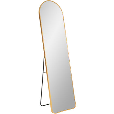 Miroir sur pied en aluminium MADRID – L 40 x H 150cm-Beige