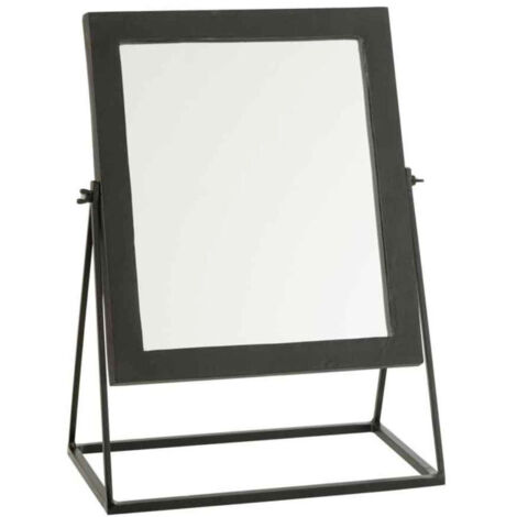 Miroir sur Pied en Métal "Adriano" 46cm Noir