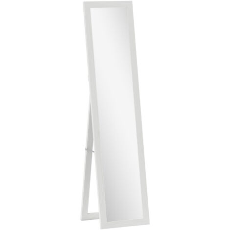 Miroir sur pied et mural rectangulaire THALIA aspect bois