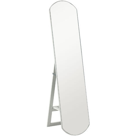 Miroir sur pied grande taille CALIAN blanc