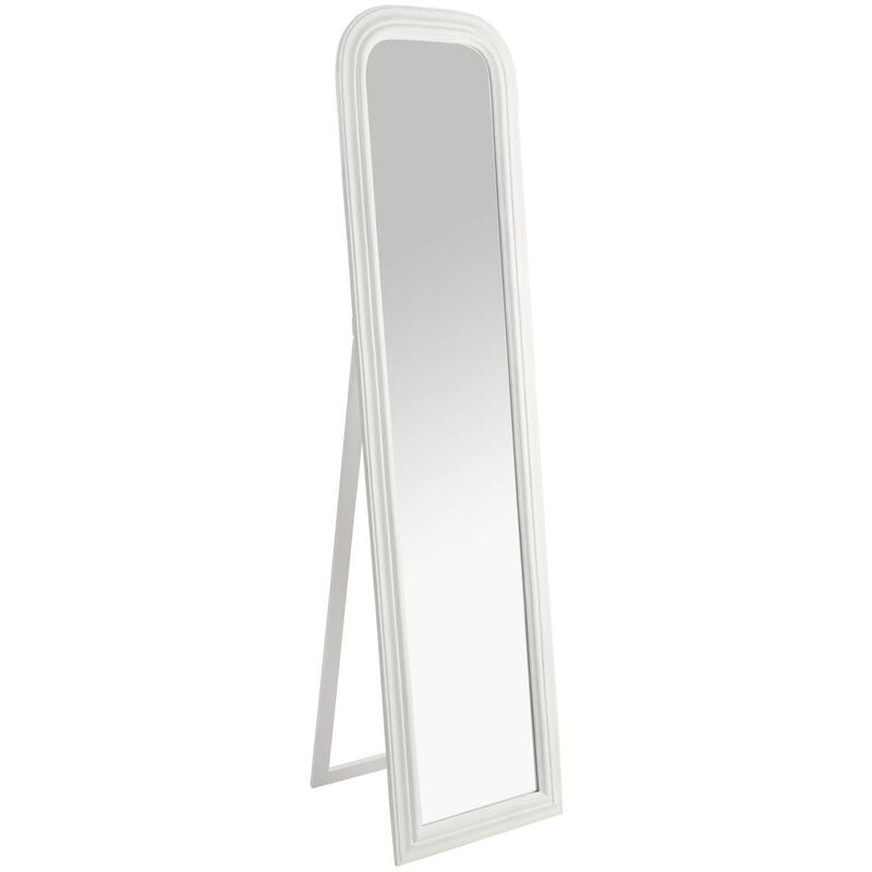 Atmosphera - Miroir sur pied Adèle blanc H160cm créateur d'intérieur - Blanc