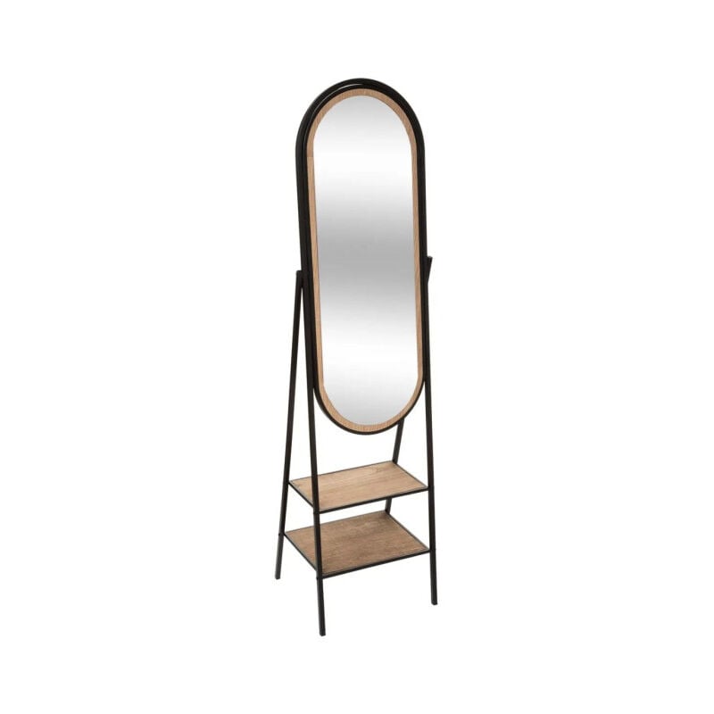 Miroir sur Pied 'Maël' 160cm Noir
