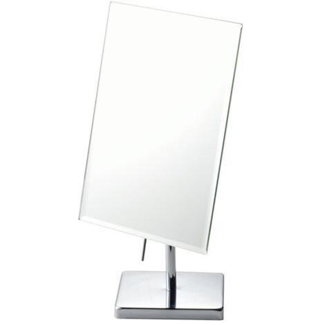 Miroir sur pied rectangulaire de 30 x 16,5 cm, miroir cosmétique et
