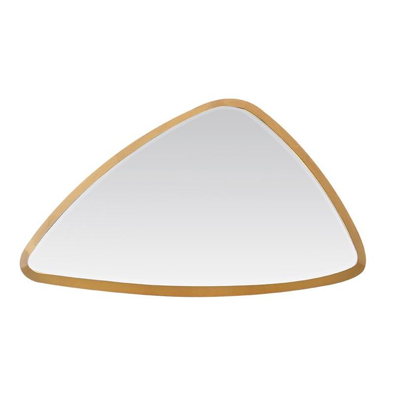 Emde - Miroir triangle arrondi doré 46x27x4cm