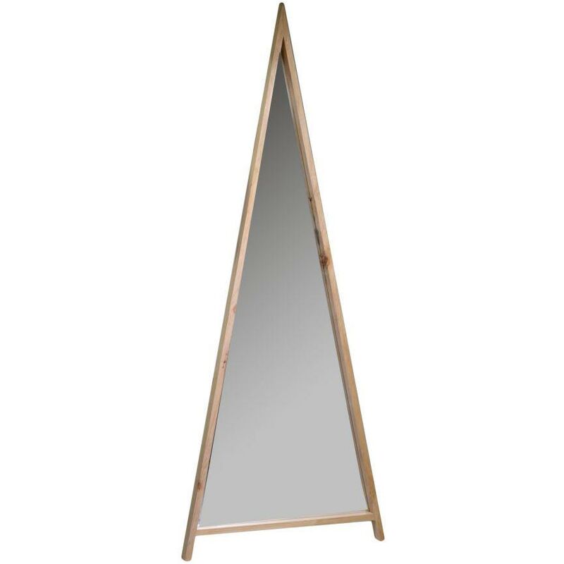 Miroir triangle en bois cm67x4h170