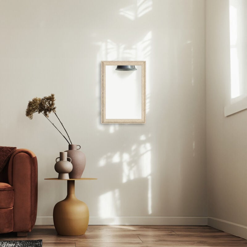 Miroir Mural Rectangulaire 58x78 cm – Miroir Beige – Style Scandinave - Miroir Valloire Beige – Fabriqué en France