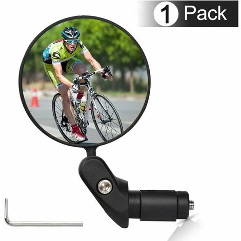 Miroir Vélo - Rotation 360° - Miroir Convexe pour Vélo et VTT - Miroir Convexe HD