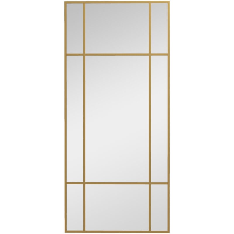 MH - Miroir verrière rectangulaire andy doré