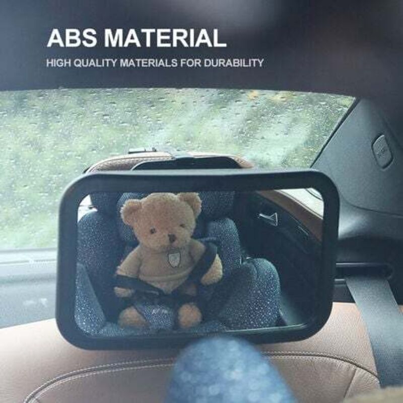 Mowze - Miroir Voiture Bébé – Incassable pour Siège Arrière – Conduite Sécurisée en Surveillant Votre Enfant – Essentiel pour Jeunes Parents