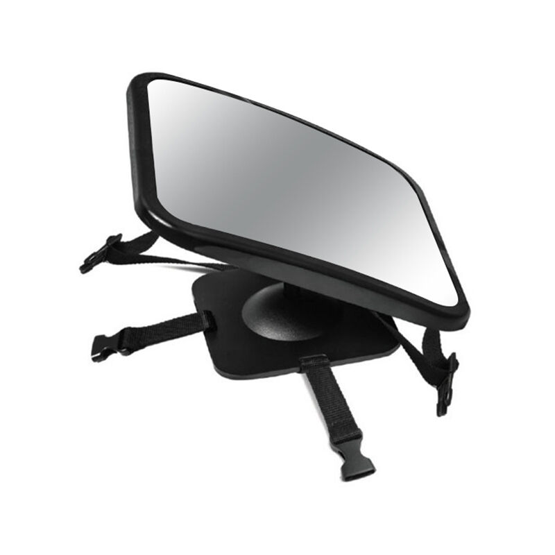 Miroir Voiture Bébé, étroviseur Voiture Bébé,Miroir siège arrière de bébé, Sécurité, Claire de Vue avec Une Rotation 360°& Fonction d'Inclinaison Noir
