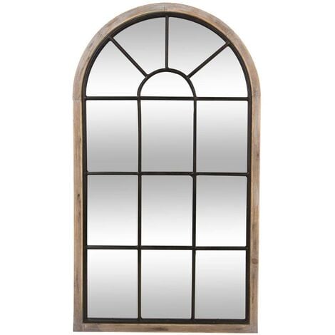 Miroir Zoé métal noir 60x107cm - Atmosphera créateur d'intérieur