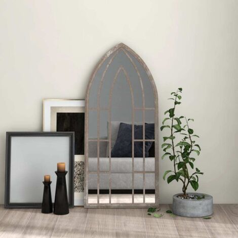 Miroir，Miroir décoratif Sable 100x45 cm Fer pour utilisation à l'Intérieur DYHB399845