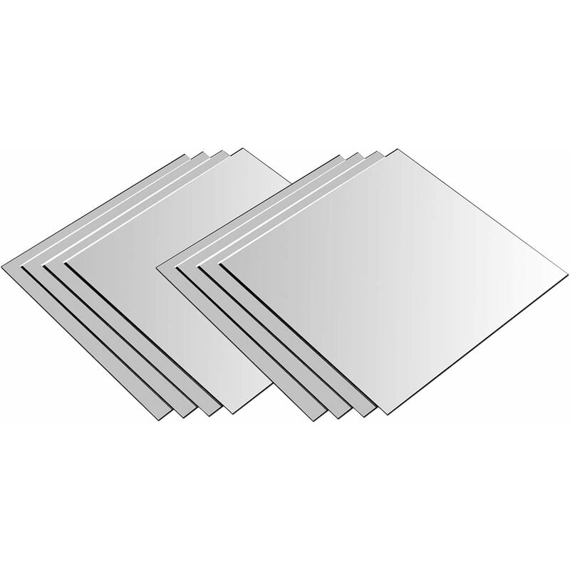Ersandy - Miroirs carrés 20x20cm mosaique carré Lot de 8