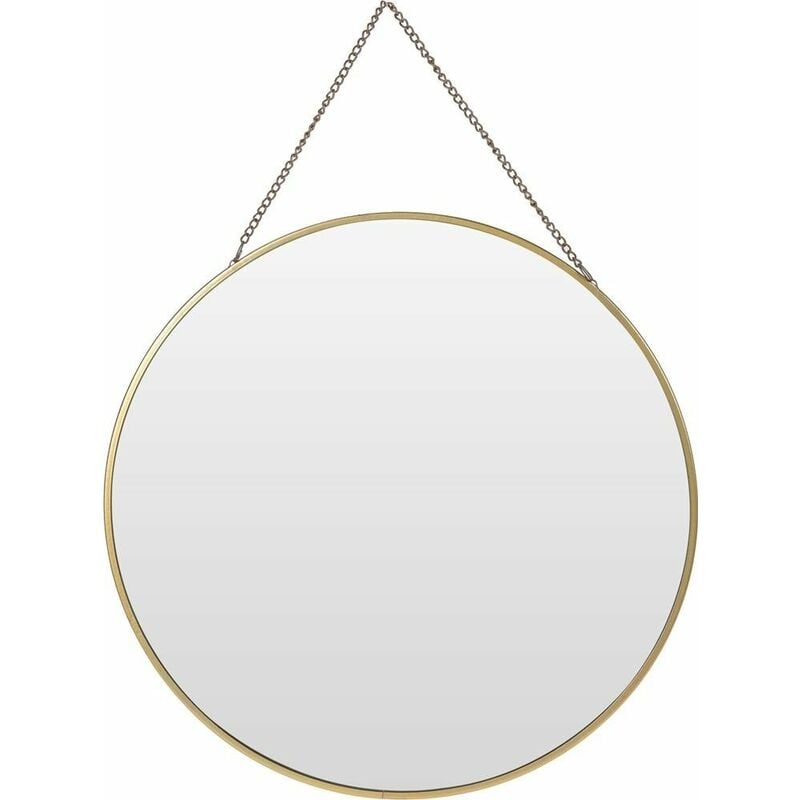Miroir mural rond avec pendentif, ø 29 cm