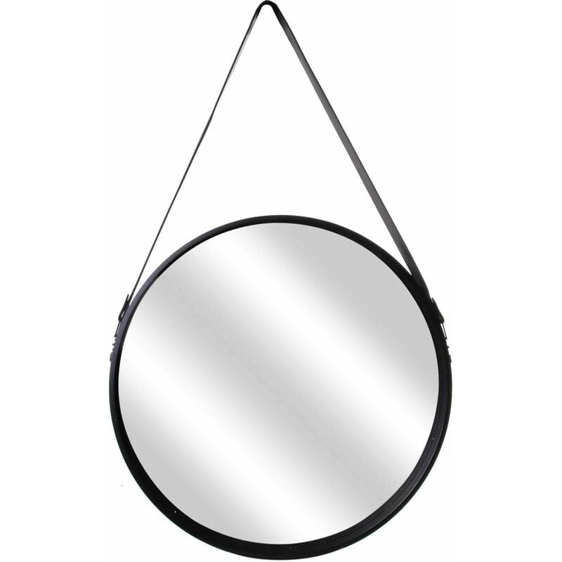 Miroir rond à suspendre avec une anse