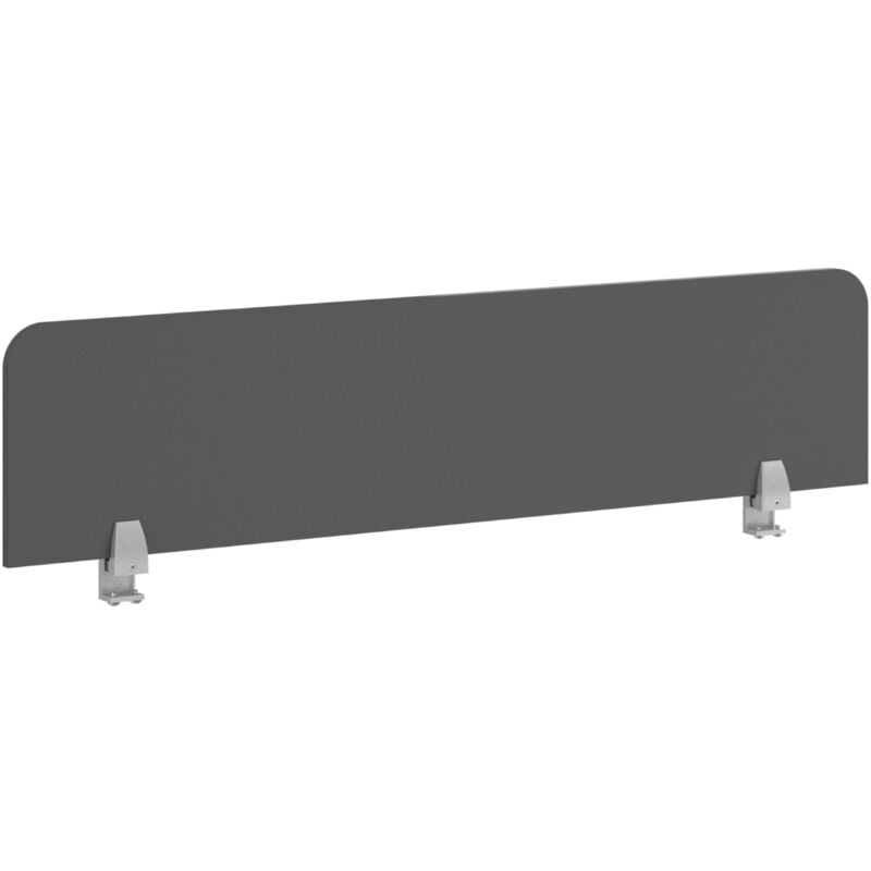 Modern Venture Panneau de séparation de bureau 120 cm, mélamine grise, parfait pour le bureau ou l'étude - Miroytengo