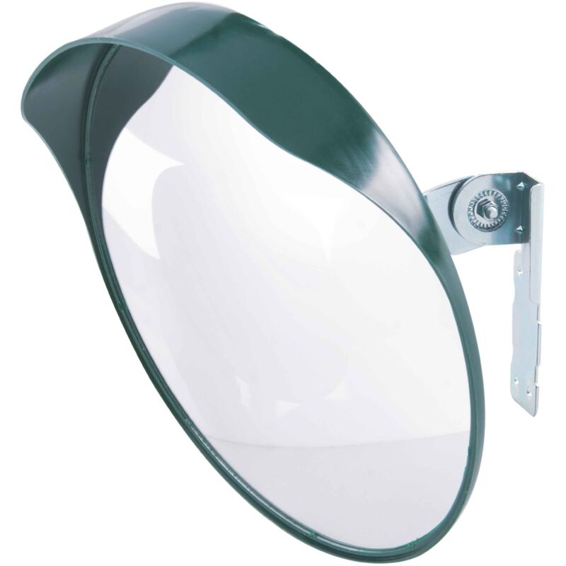 Miroir Convexe De Sécurité 30 Cm – Angle 130°, Montage Réglable, Pour Angles Morts & Garages