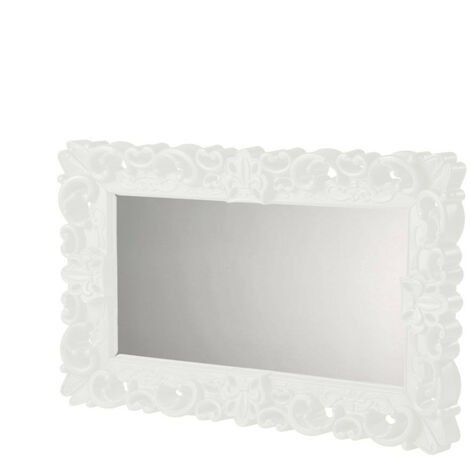 Mirror of Love Bianco - Medio specchio di design originale Slide colorato moderno barocco camera ingresso sala da pranzo salotto