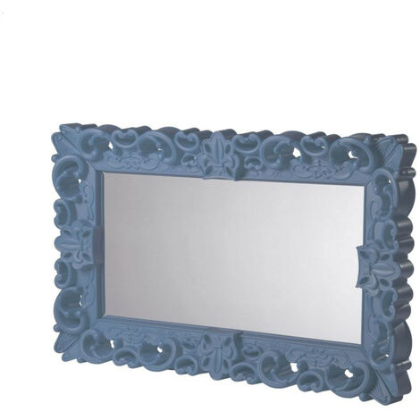 Mirror of Love  Blu polvere - Medio  specchio di design originale Slide colorato moderno barocco camera ingresso sala da pranzo salotto