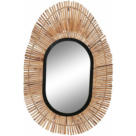 Mirror Ratan Mirror 63x1.5x92 natürlicher Ratan Mirror Metall Mirror Multicolor Family Mirrors Details