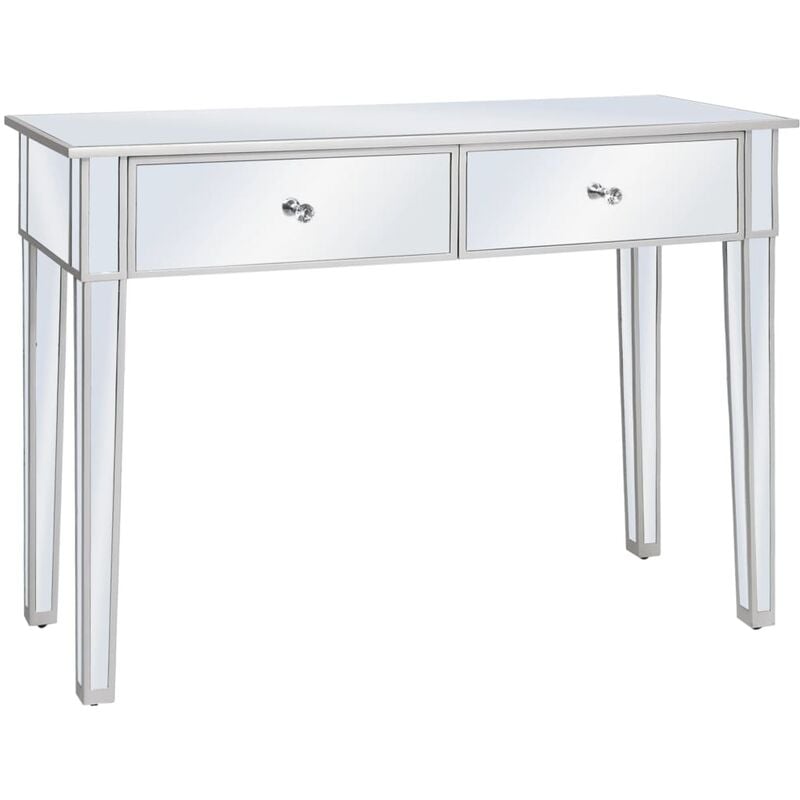 Vidaxl - Mirrored Console Table mdf and Glass 106.5x38x76.5 cm